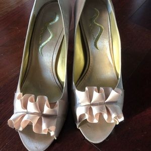 Nude Nina Satin Heels